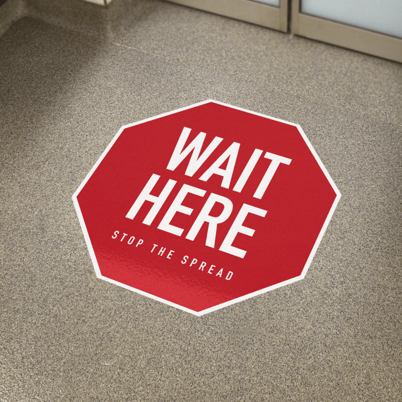 Social Distancing Floor Stickers