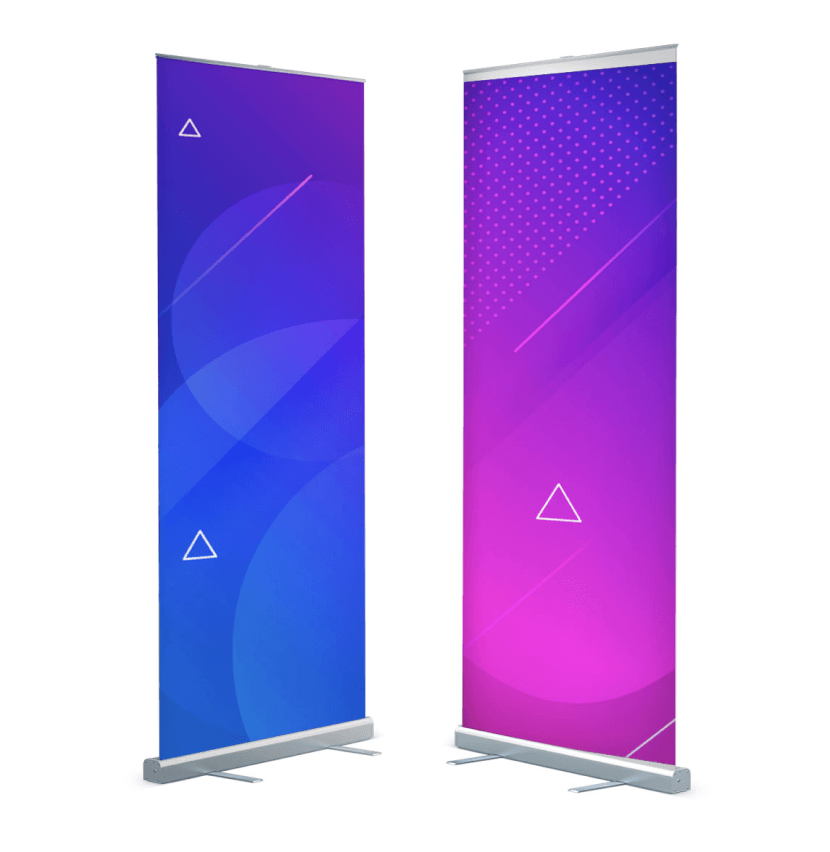 Pull Up Banners 13oz Matte Vinyl Silverbase